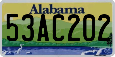 AL license plate 53AC202