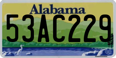 AL license plate 53AC229