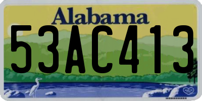AL license plate 53AC413