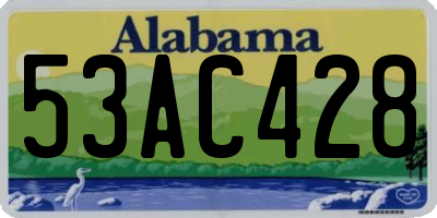 AL license plate 53AC428