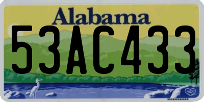 AL license plate 53AC433