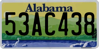 AL license plate 53AC438