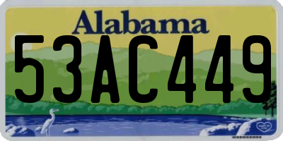 AL license plate 53AC449