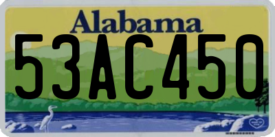 AL license plate 53AC450