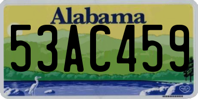AL license plate 53AC459