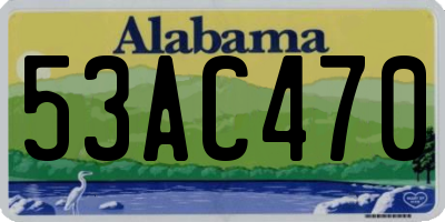 AL license plate 53AC470