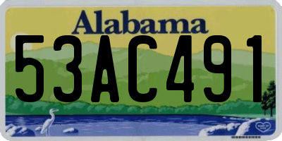 AL license plate 53AC491