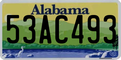 AL license plate 53AC493