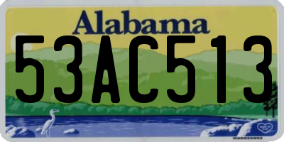AL license plate 53AC513