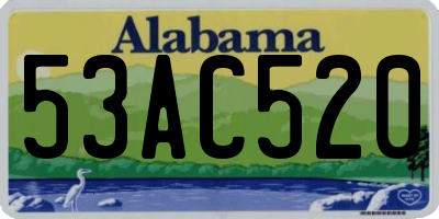 AL license plate 53AC520