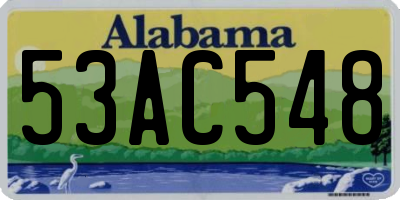 AL license plate 53AC548