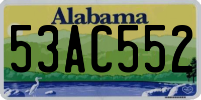 AL license plate 53AC552