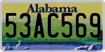 AL license plate 53AC569