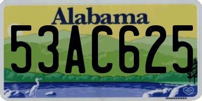 AL license plate 53AC625