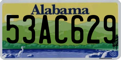 AL license plate 53AC629