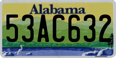 AL license plate 53AC632