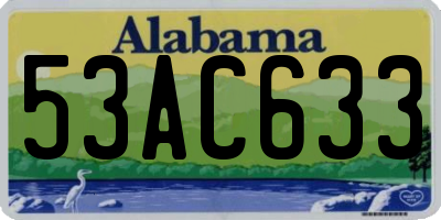 AL license plate 53AC633