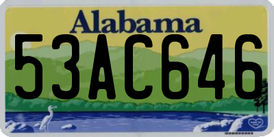 AL license plate 53AC646