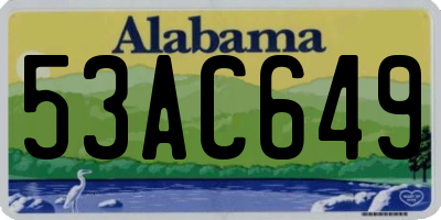 AL license plate 53AC649