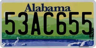 AL license plate 53AC655