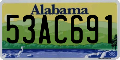 AL license plate 53AC691