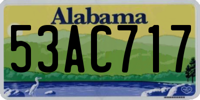 AL license plate 53AC717