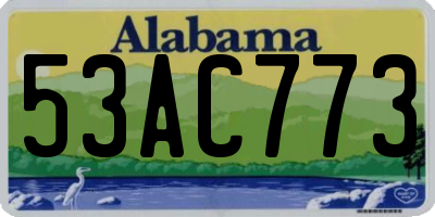 AL license plate 53AC773