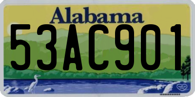 AL license plate 53AC901