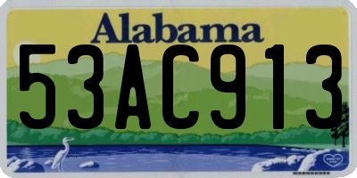 AL license plate 53AC913