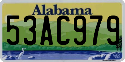 AL license plate 53AC979