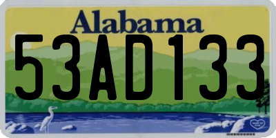 AL license plate 53AD133