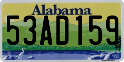 AL license plate 53AD159