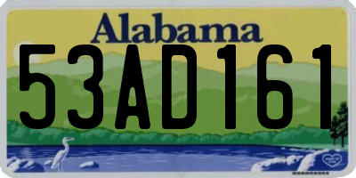 AL license plate 53AD161