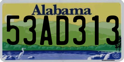 AL license plate 53AD313