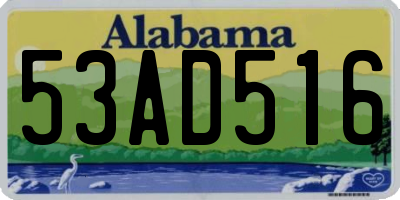 AL license plate 53AD516