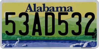 AL license plate 53AD532