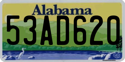 AL license plate 53AD620