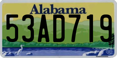 AL license plate 53AD719