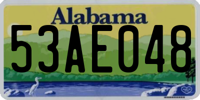 AL license plate 53AE048