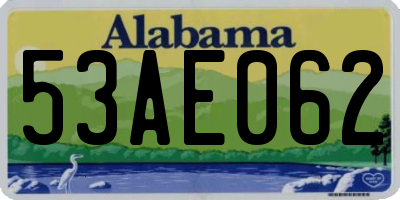 AL license plate 53AE062