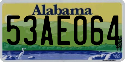AL license plate 53AE064