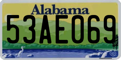 AL license plate 53AE069