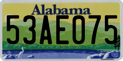 AL license plate 53AE075