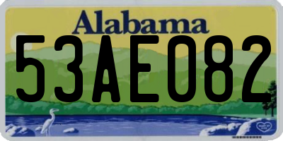 AL license plate 53AE082