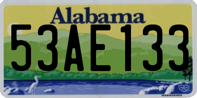 AL license plate 53AE133