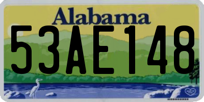 AL license plate 53AE148