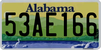 AL license plate 53AE166