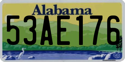 AL license plate 53AE176