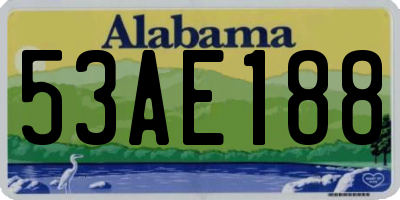 AL license plate 53AE188