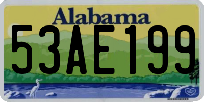 AL license plate 53AE199